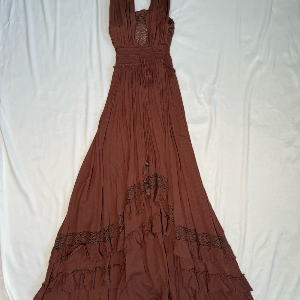 Free People Brown Maxi Dress